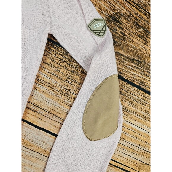 NWT $160 HORSEWARE IRELAND Platinum Womens S Linen Riding Sweater Dust Pink - Picture 7 of 12